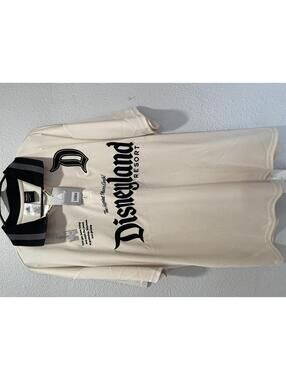 Disneyland Resort Polo Shirt Our Universe XL Cream Black